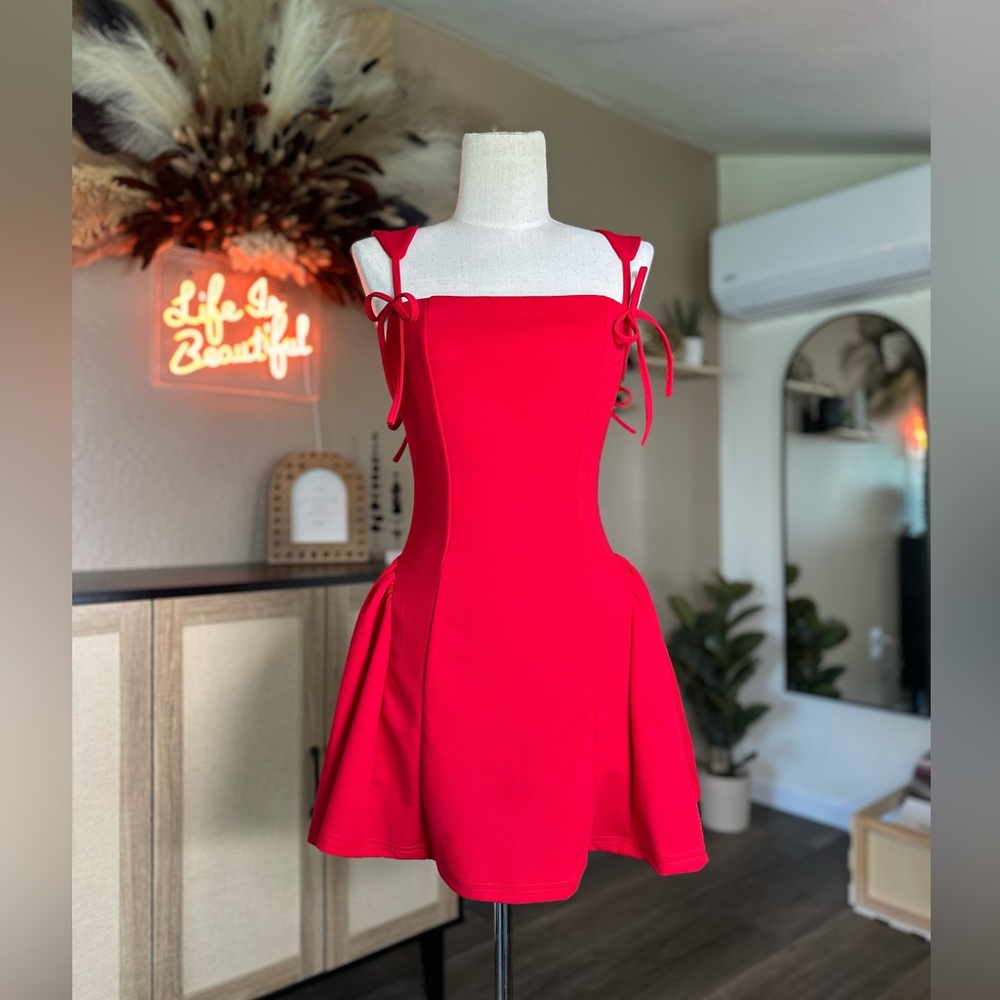 SHEIN Red Mini Dress XS